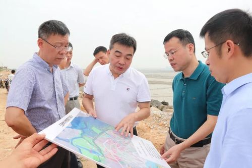 泉州市领导带队到水头镇现场督查大盈溪出海口安海湾整治项目