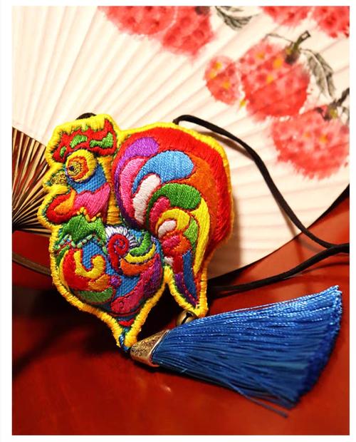 【蓝旺鸡】三王原创设计十二生肖系列纯手工刺绣中国风