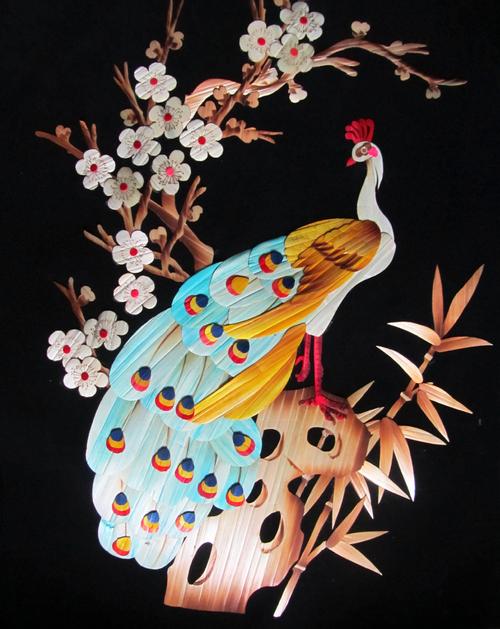 批发供应民间手工艺品 纯手工制作 精品麦秆画 麦草画 量大从优