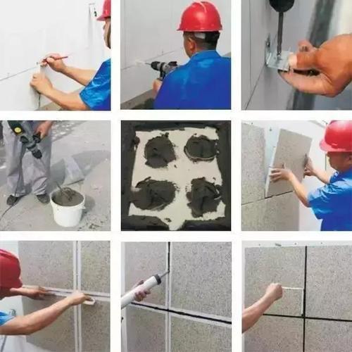 外墙保温装饰一体板施工工艺,搅拌好的专用粘结砂浆应