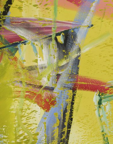 格哈德·里希特抽象画精品《山羊》(ziege,纽约苏富比2016)