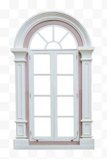 白色手绘欧式拱门