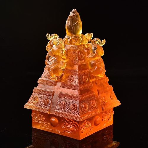 财象高升一甲镇财吉宏琉璃摆件风水吉祥物新屋客厅入伙装饰品乔迁