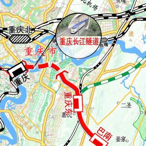 重庆站将升级为高铁站,打通断头路,修建第一条长江铁路隧道!