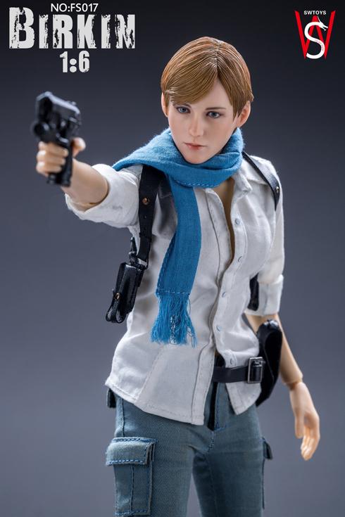 现货swtoys 1/6兵人 fs017 生化危机6 雪梨 铂金 可动人偶模型
