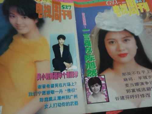 陈旭然 王菲 陈慧琳 梁咏琪 朱茵 陈晓琳等明星彩页16开--16张