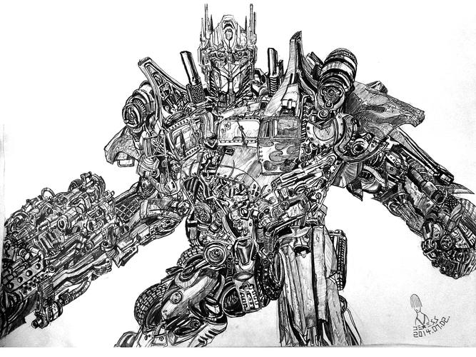 变形金刚素描