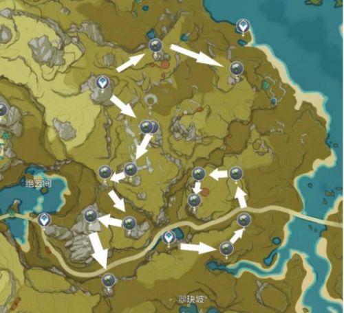 原神清心采集点位置大全原神清心最快采集路线