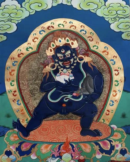 代诵黑财神心咒亿遍摧毁罪障消除恶疾延长寿命身体健康