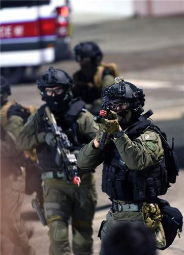 香港警方举行大规模反恐演习 每年平均进行10多次