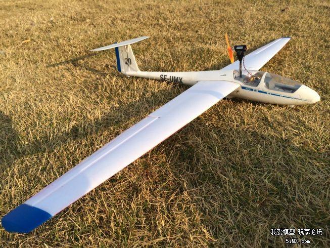 地平线um ask-21超轻量70克迷你无动力滑翔机(有刷电机动力版~飞行