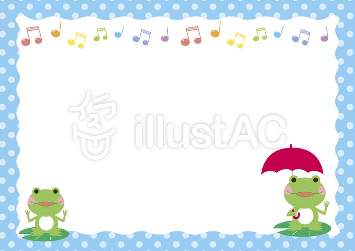 青蛙框架与伞