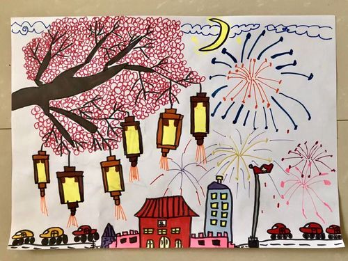 2020年春节因武汉疫情居家隔离,孩子们在家创作的美术