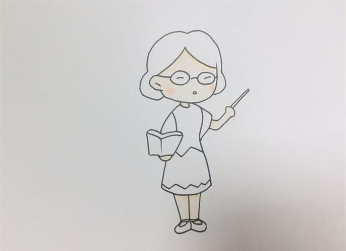 语文老师怎么画_人物简笔画_简笔画大全