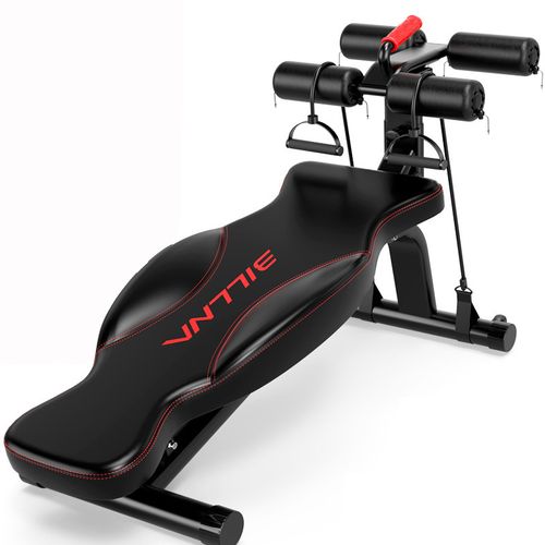 比纳仰卧板仰卧起坐健身器材家用多功能哑铃凳健身器收腹器腹肌板视频