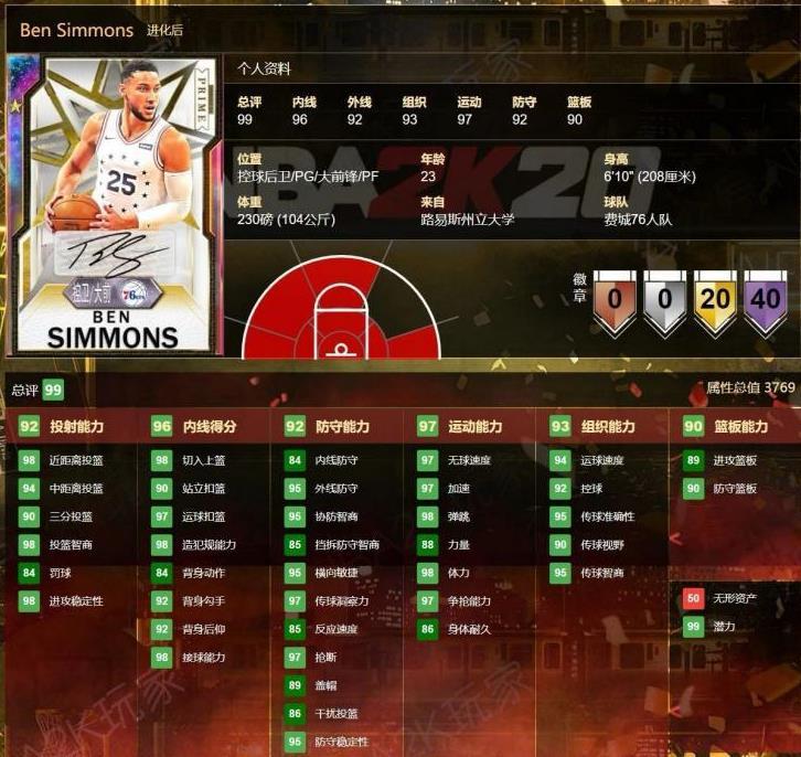 nba2k停赛后得到史诗级加强这家伙狂揽40个名人堂徽章