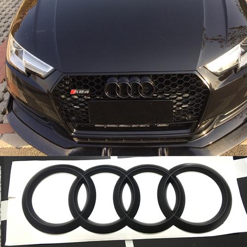 专用奥迪车标改装 黑色车标a3s4a4la5a6a7q2lq5中网标