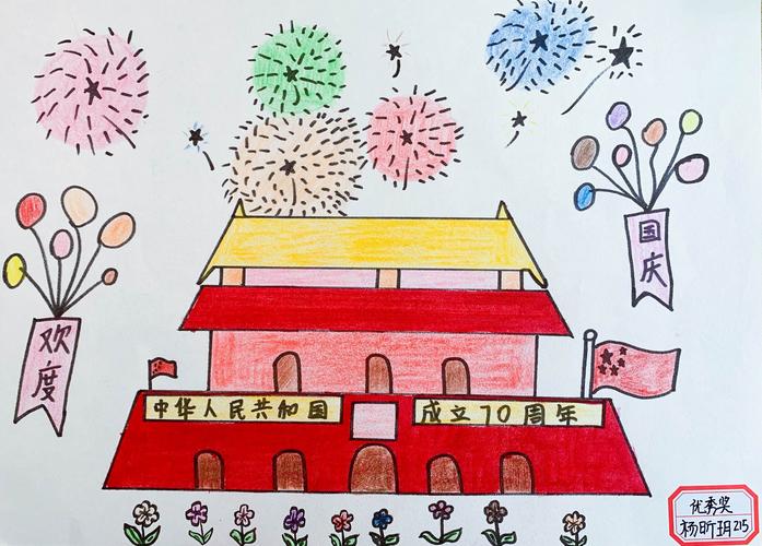 恭迎祖国70年华诞富乐第一中学七年级学生献礼祖国绘画比赛获奖名单