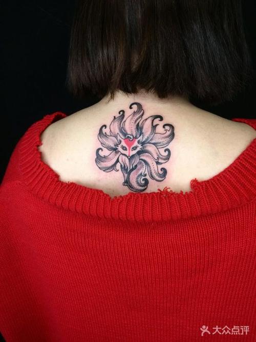 玩舍刺青纹身工作室九尾狐纹身图片