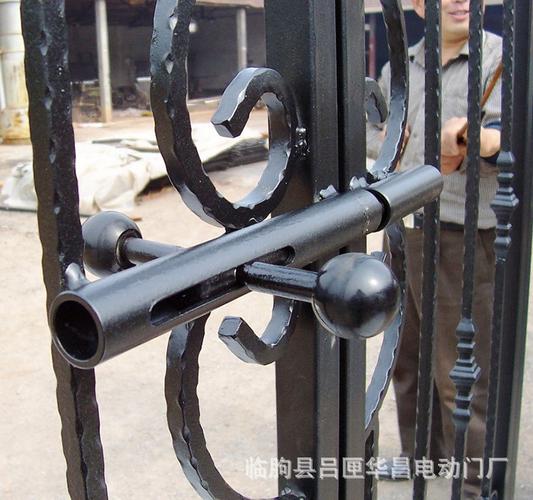 专业厂家直销定制铁艺大铁门 工程防盗双开小区别墅庭院推拉门