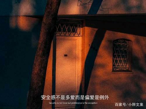安全感不是多爱而是偏爱是例外.