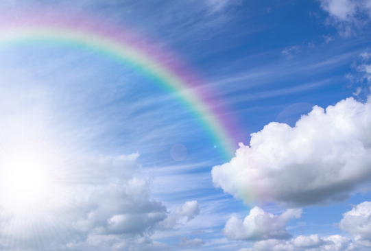 心理学:雨后彩虹,你喜欢哪条?测你近期有什么好运到来