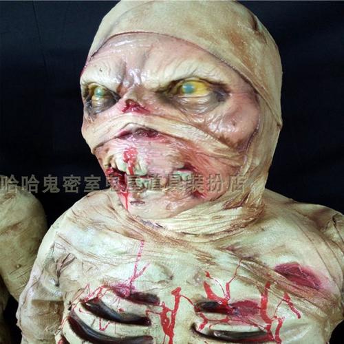 鬼屋布置僵尸摆件仿真木乃伊尸体成人大小干尸其它