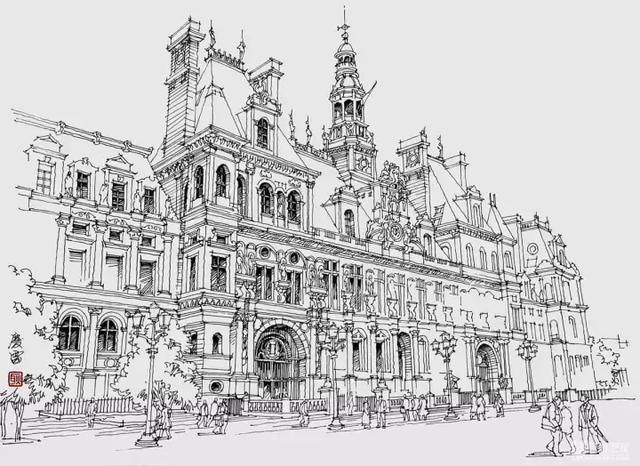感受来自建筑速写的风情