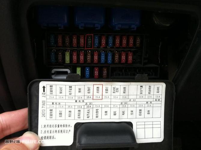 标志307点烟器保险在哪里 标致点烟器保险丝编号