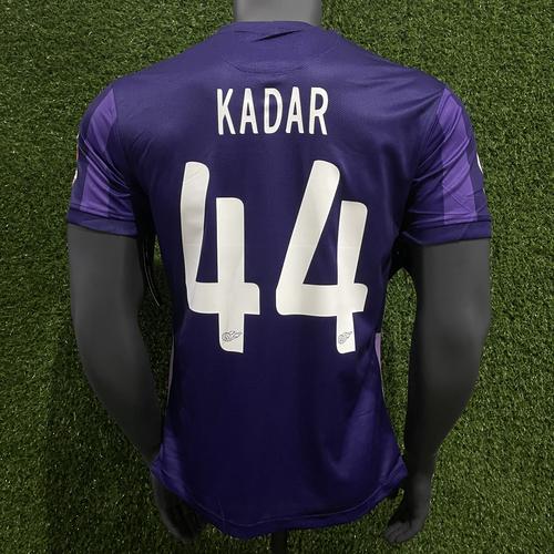 天津津门虎球衣2021紫色球员版短袖中超足球服主客场泰达队服训练