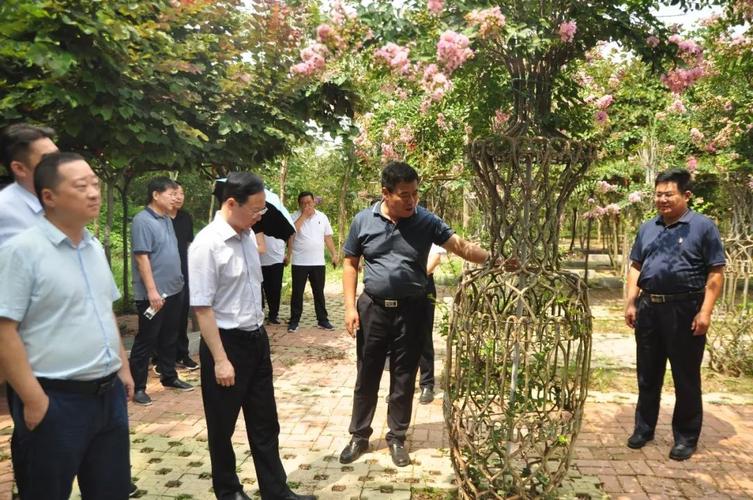 夏邑县长刘海鹰陪同国家开发银行领导考察永震园林