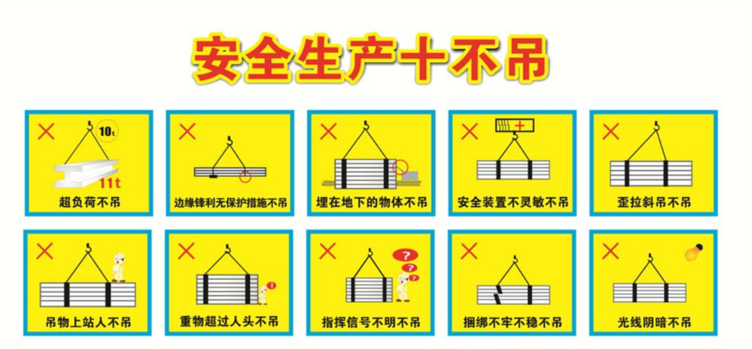 建筑工地起重吊装"十不吊"是指?