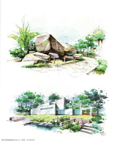 手绘环境艺术设计图片
