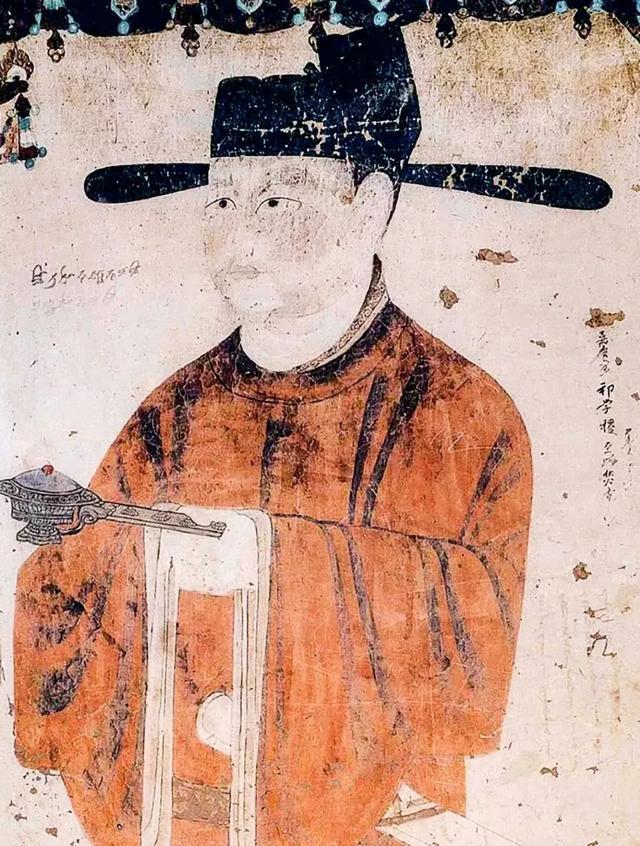 着中原官服的曹议金(榆林窟16窟)▼