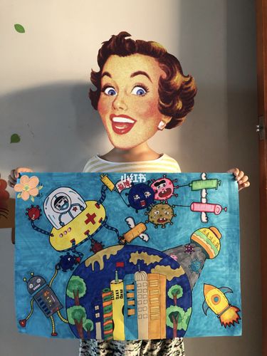 新冠病毒科幻画