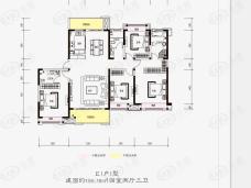 荣盛·碧桂园铂悦府4室2厅3卫户型图