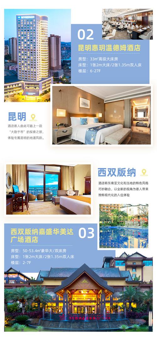 酒店介绍套餐详情飞猪现有抚仙湖华美达/昆明温德姆/西双版纳华美达