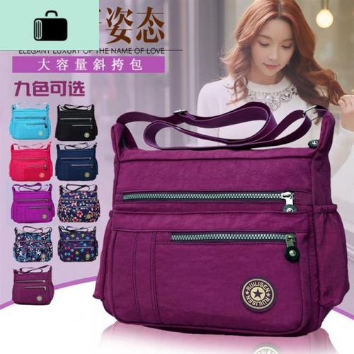 韩版新款牛津布包帆布女包斜挎包休闲大容量旅行包新款妈妈包女包new