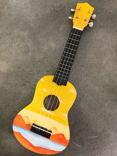 尤克里里/乌克丽丽彩绘丙烯画