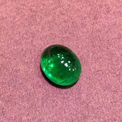 新品3.02克拉天然祖母绿戒面珠宝裸石绿宝石椭圆形颜色浓郁帝王绿
