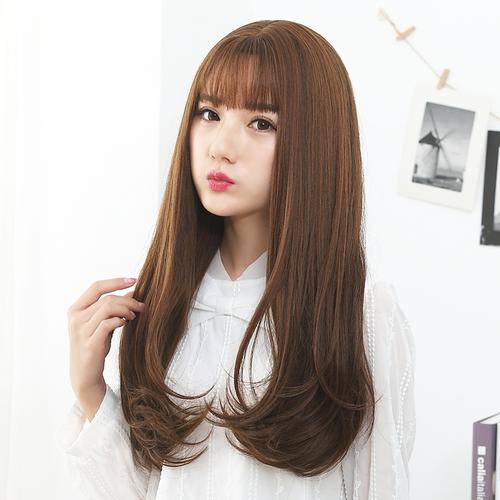 韩国假发长发内扣_内扣发型图片中长发_中长发内扣_坚美