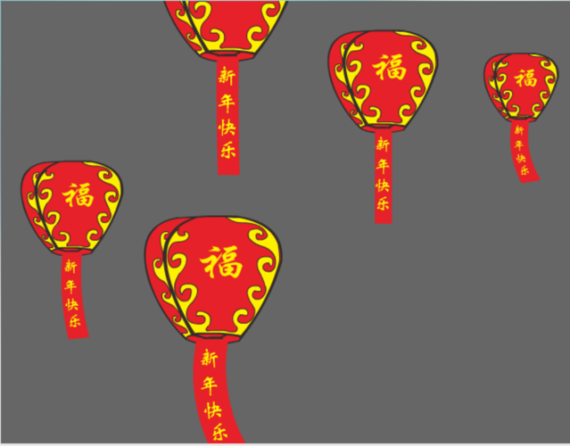 新年气球向上飞起flash动画矢量图__网站应用_flash