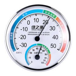 绿之源 室内温度计湿度计 台挂家用婴儿儿童温湿度计卡通款 *10件