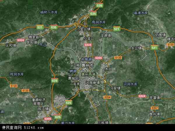 惠州市地图 - 惠州市卫星地图 - 惠州市高清卫星地图 - 惠州市高清