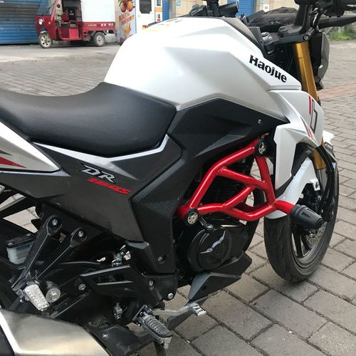 适用于豪爵dr160保险杠dr150s前护杠dr160s竞技防摔杠