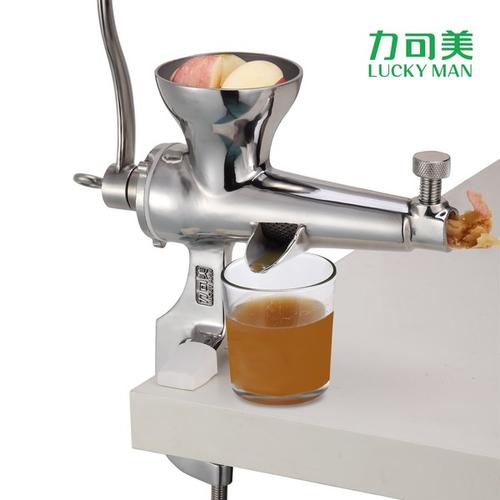手动不锈钢小麦草榨汁机手摇水果蔬菜家用原汁机 lkm