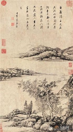 董其昌《仿黄公望山水》