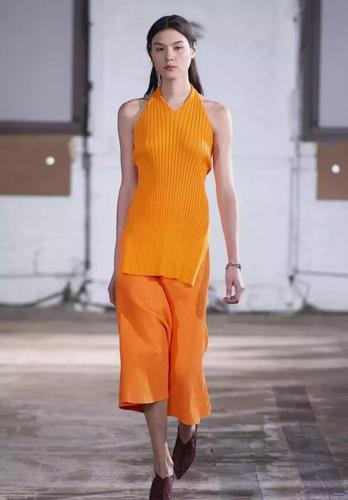 黄橙色系,高饱和的纯粹色彩,包括山杨金,芒果莫吉托,姜黄,珊瑚橘.