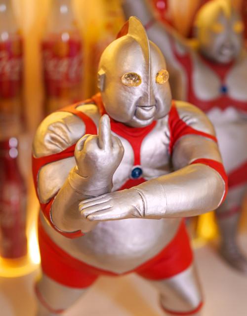 【旗舰】野生奥特曼肥宅奥特曼周边自制毁童年鄙视款发福奥特曼模型