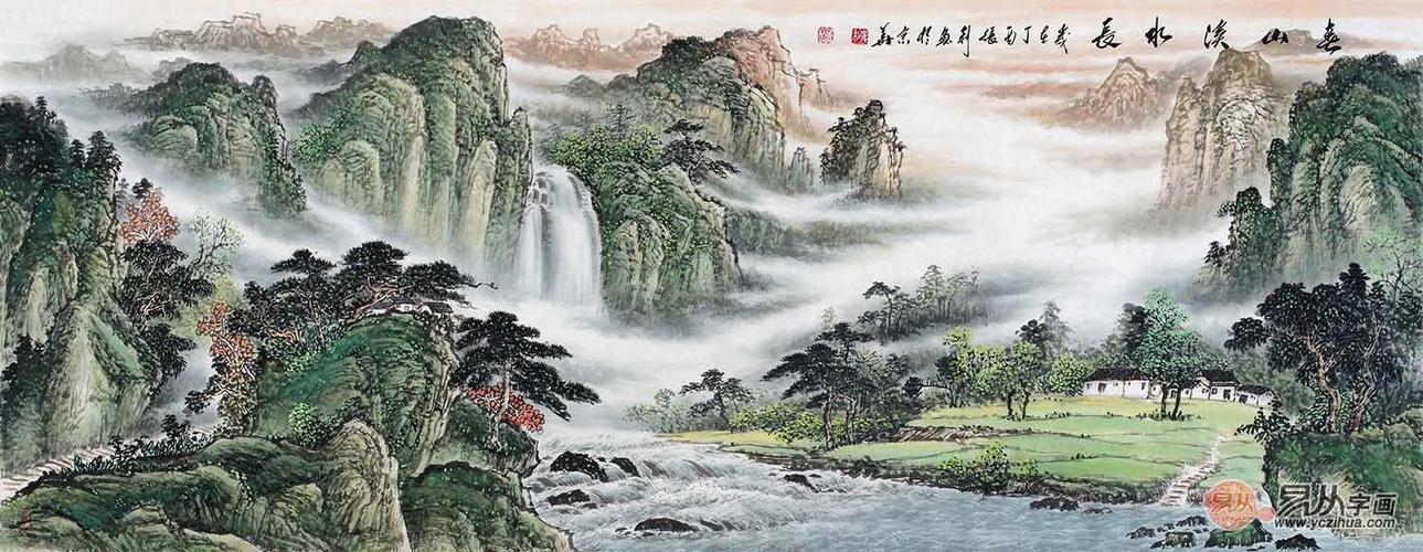 客厅装饰画之国画山水名家张利老师作品赏析